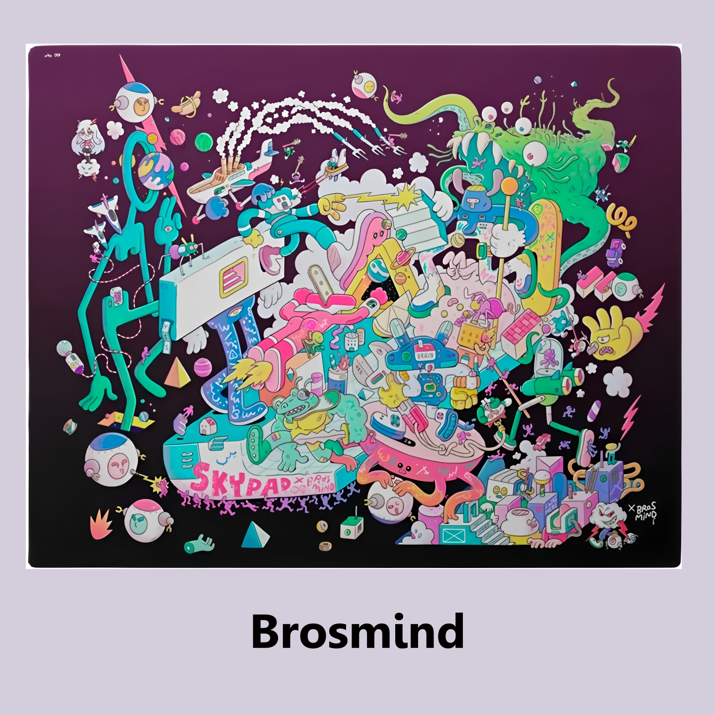 SKYPAD斯凯派Brosmind二次元钢化玻璃鼠标垫大号电竞游戏FPS专用