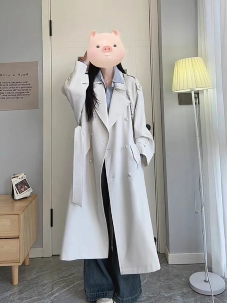 今年流行爆款风衣外套女2025春秋季新款韩系高级感气质中长款大衣