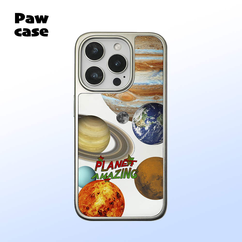 宇宙太空星球 银边软壳亮面磁吸黑边磨砂手机壳防摔高级感小众全包17黑框iphone16promax苹果15plus14pm适用