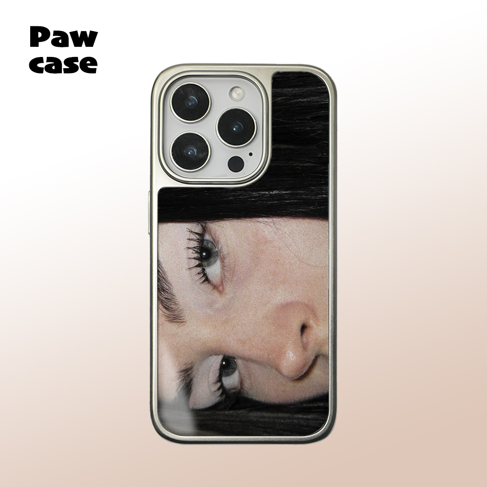 欧美风少女小众 银边软壳亮面磁吸黑边磨砂手机壳防摔搞怪全包17黑框iphone16promax苹果15plus14pm13适用