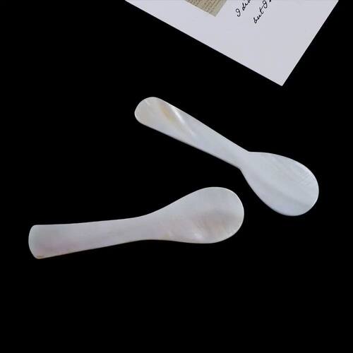 Ice Cream Natural Mother of Pearl Shell Stirring Tool Caviar