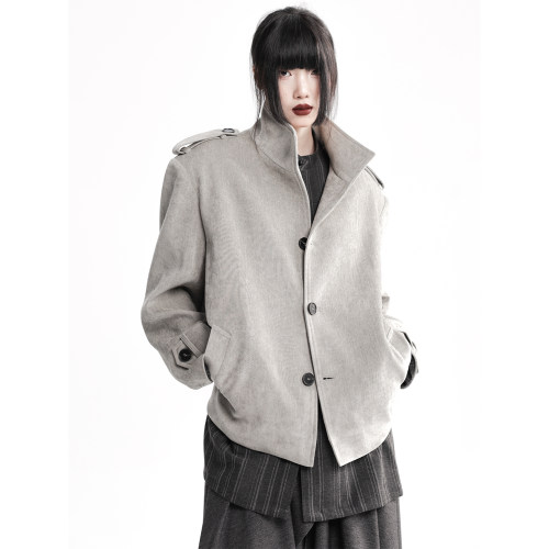 APOZi collection【游墨2.0】10月15号晚20点开售 垫肩绒感短外套