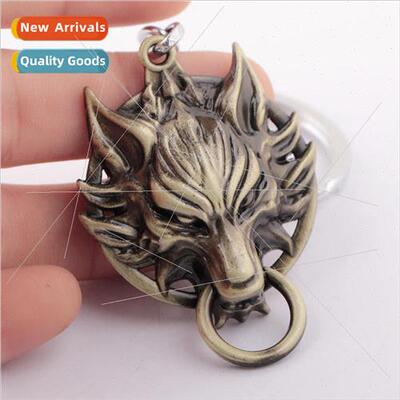 Anime  final fantasy wolf head keychain pendant jewelry