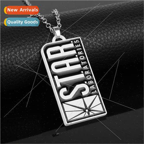 Creative mple Flash  Dog Tag Pendant Star Labs Metal STAR Le