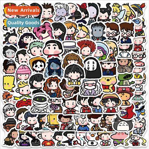 90 pcs of retro classic cartoon animation characters graffit
