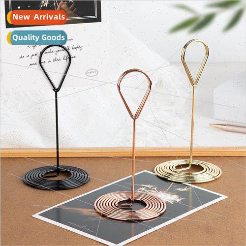 Creative metal memo clip photo message clip vertical water d