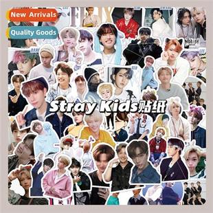 63 Korean boy band Stray Kids stickers star surrounding hand