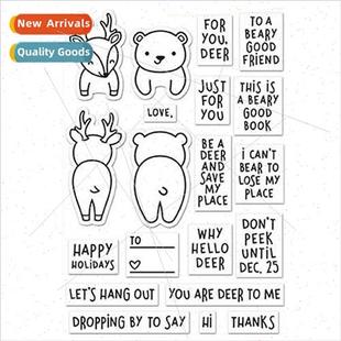 Cute Animal Stamps Transparent licone Stamps diy Stamps Hand
