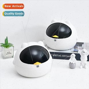 mini household creative trash was lid can with Desktop small