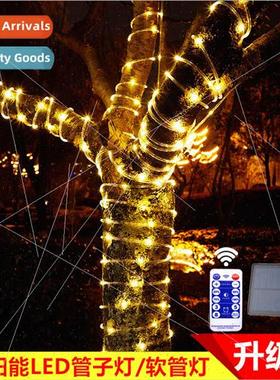 Solar Tube ghts String Brightened with Remote Control PVC Ho