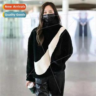 new hoo coat fall and 2023 wool female big Faux winter lambs