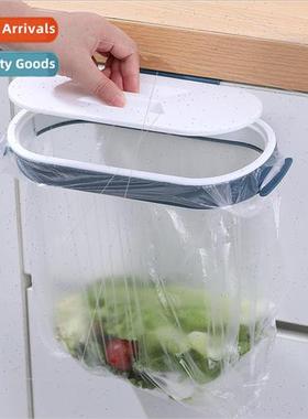 Wall-mounted garbage bag holder organizer kitchen no-punch h