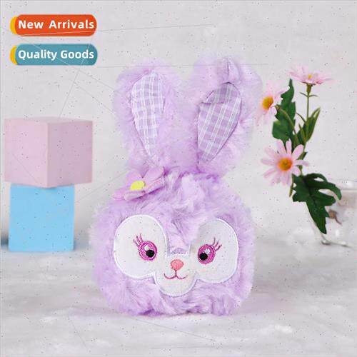 New cute cartoon plush doll starry sky rabbit coin purse fas