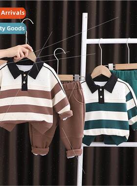 Boys fall suit suit 2023 new baby fashionable clothes spring