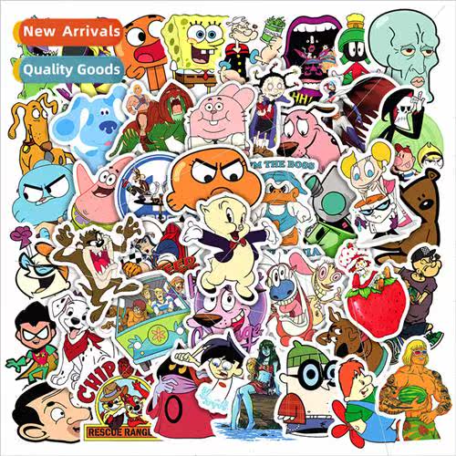 50 new 90s cartoon cartoon doodle stickers electric car car