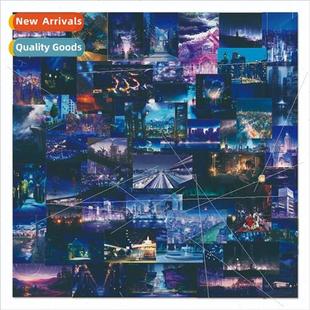 scene cas phone cell stickers night city secondary pcs