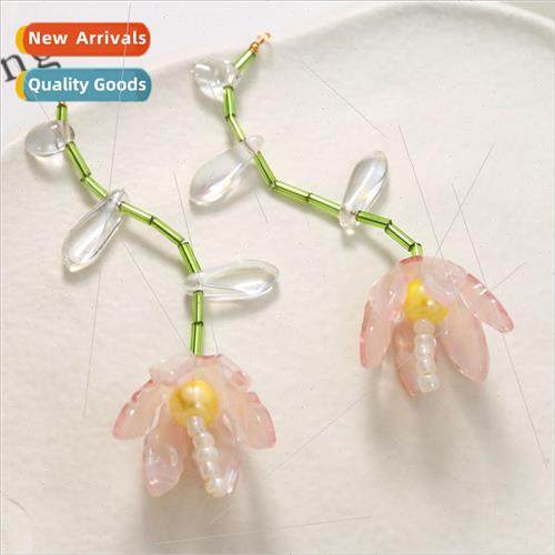 Sweet girl heart long braided bouquet acetate flowers diy ha