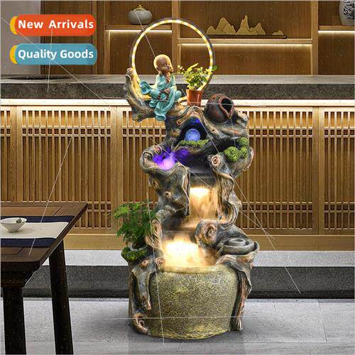 Chinese Zen wigwam rustic running water fountain landscape a