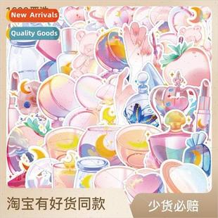 50 pcs of dreamy transparent texture graffiti stickers book