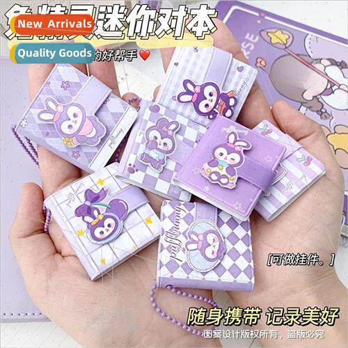Cute girl cartoon mini book carry pocket book handbook keych