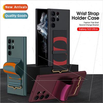 适用 GalaxyS23Ultra phone case ultra-thin wrist strap holder