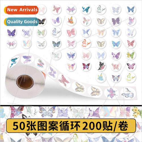 200 stickers shiny butterfly roll roll stickers cute creativ