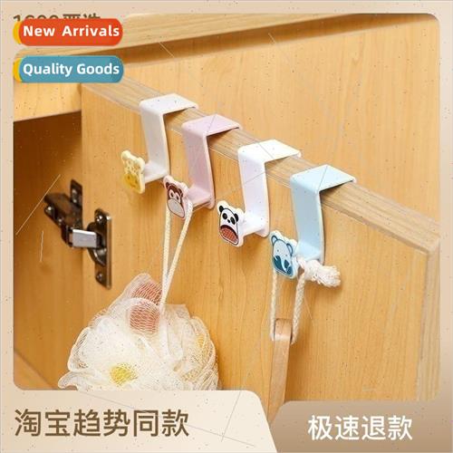 Cute cartoon wall hooks nail-free door hooks small animals c