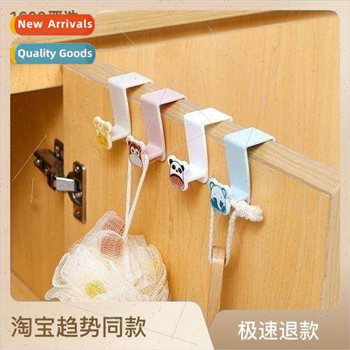 Cute cartoon wall hooks nail-free door hooks small animals c