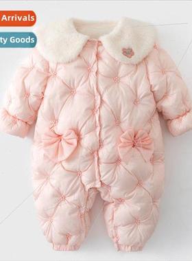 Baby clothes winter cotton clothes crawling clothes female b