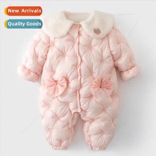 Baby clothes winter cotton clothes crawling clothes female b