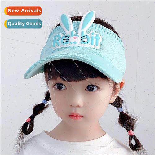 Summer Korean childrens hollow top hat sweet cute sun hat ou