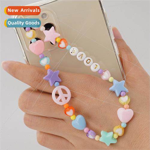 Ins Japan and  Korea wind simple personality acrylic love ce