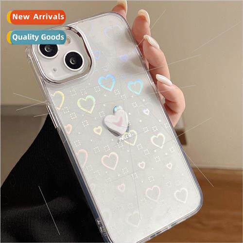 Transparent Dazzle Colorful Love Apple 14 Simple 13Promax 适