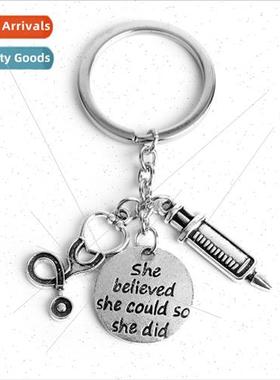 She believed she could so she did doctor syringe needle stet