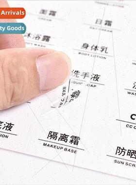 Dispenser bottle classification stickers cosmetics bottle ma