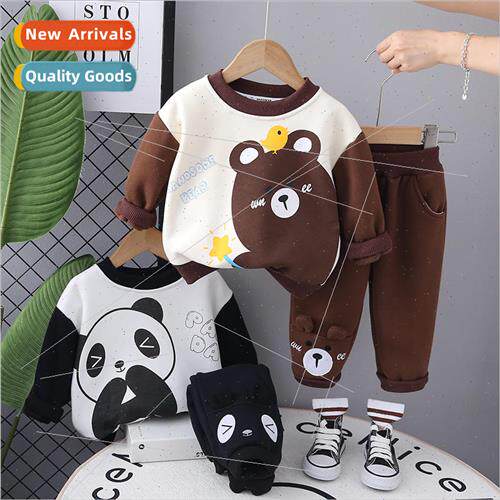 Baby suit fall and winter cute fun panda and bear Korean cot