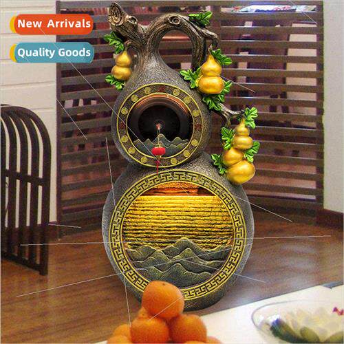 New Chinese large floor-to-ceiling water curtain wall gourd