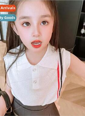 2023 new childrens clothing girls casual suit summer section