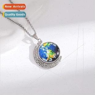 hip personality hop necklace earth Korea simple