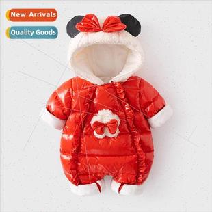 thickened winter Years jumpsuit Eve New 2023 girl Baby baby