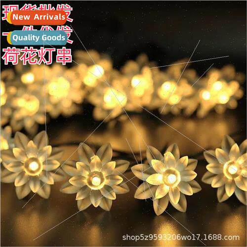 LED Solar Powered USB Lotus Flower Colorful ghts Indoor Outd