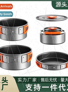 Aoran Camping Cookware Outdoor Pot Kettle Frying Pan Equipme