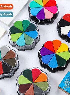 Petal Stamping  8 colors pull-out water droplet stamping cla