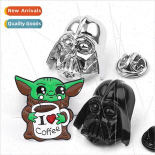 Anime Brooch Star Wars Mandalorian Enamel Pin Mandalorian Yo