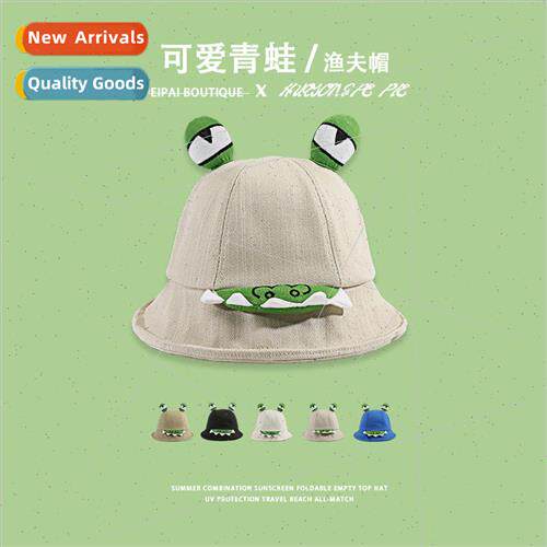 Fishermans cap female small frog summer super cute sun hat c