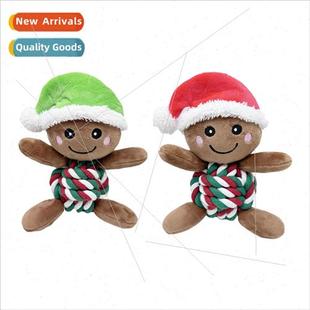 gingerbread Chr Toy toys pet man bite resistant tear Dog New