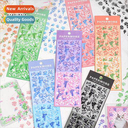 Stickers Rose Salute Gooka Cute Childrens Handbook Decorativ