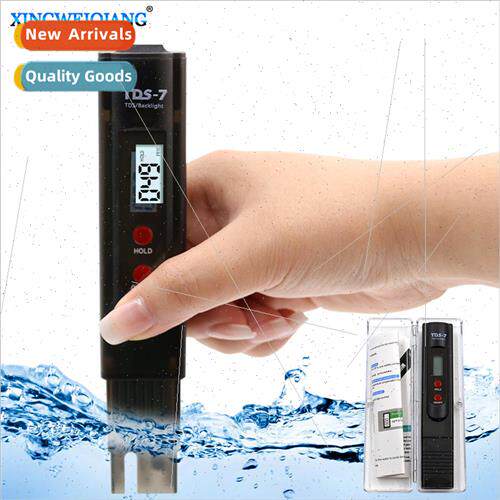 Water  testing pen TDS-7 black two keys backlight portable h