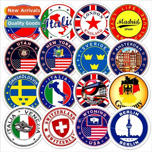 60 round logo graffiti stickers water cup notebook motorcycl