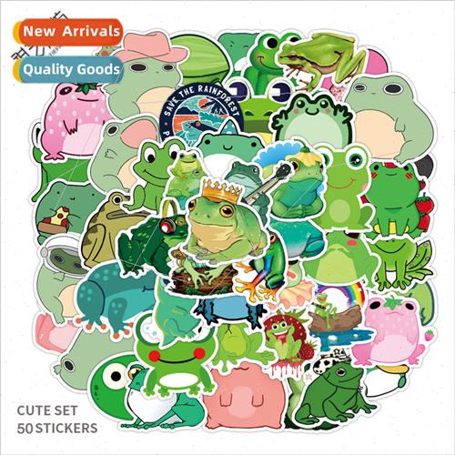 50 Cute Frog Anime Doodle s ggage Car Laptop Fridge Waterpro